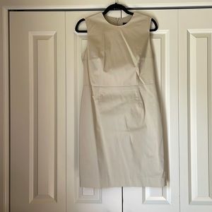 Barney’s NY sleeveless taupe cotton dress